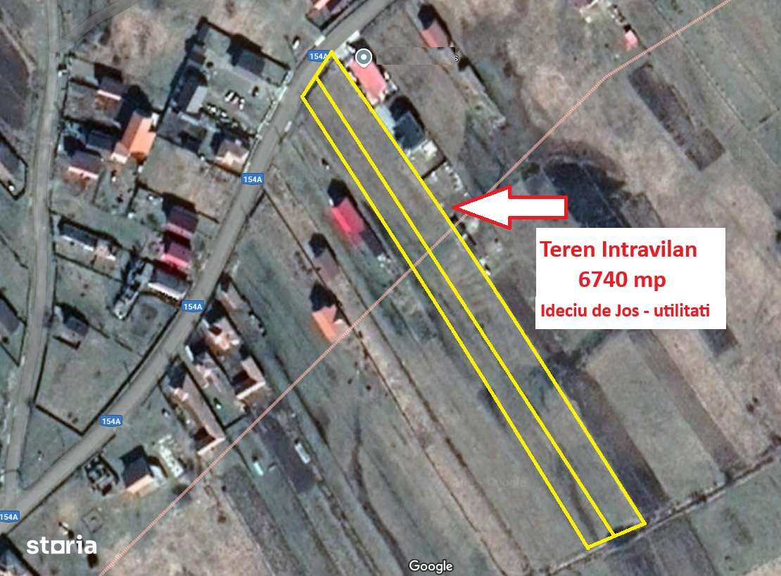 Teren intravilan 6741 mp, Ideciu de Jos, utilitati - Imagine principală: 1/3