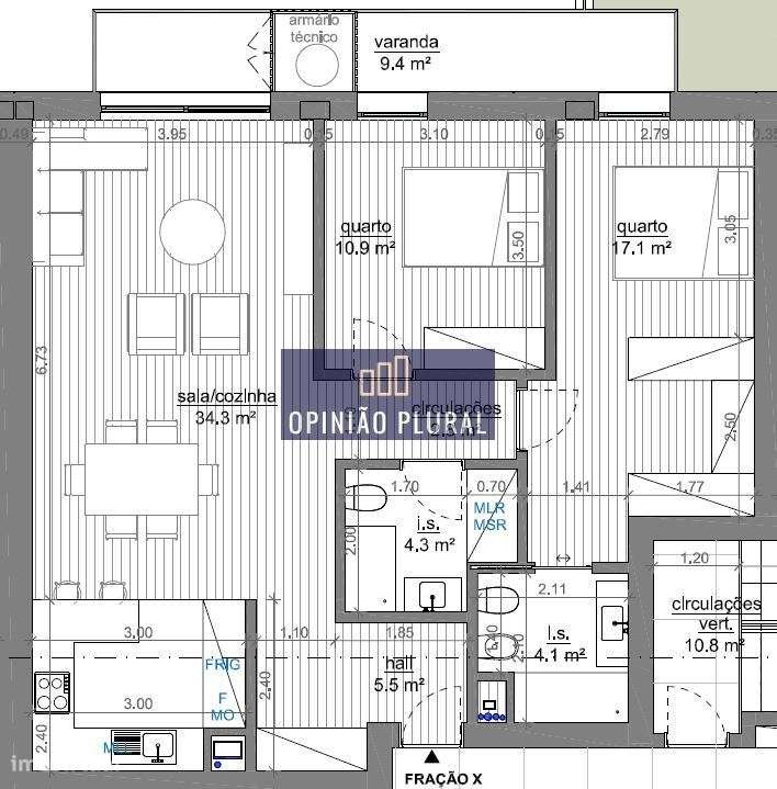 Apartamento T2 com Varanda em Projeto Premium  Avintes-17