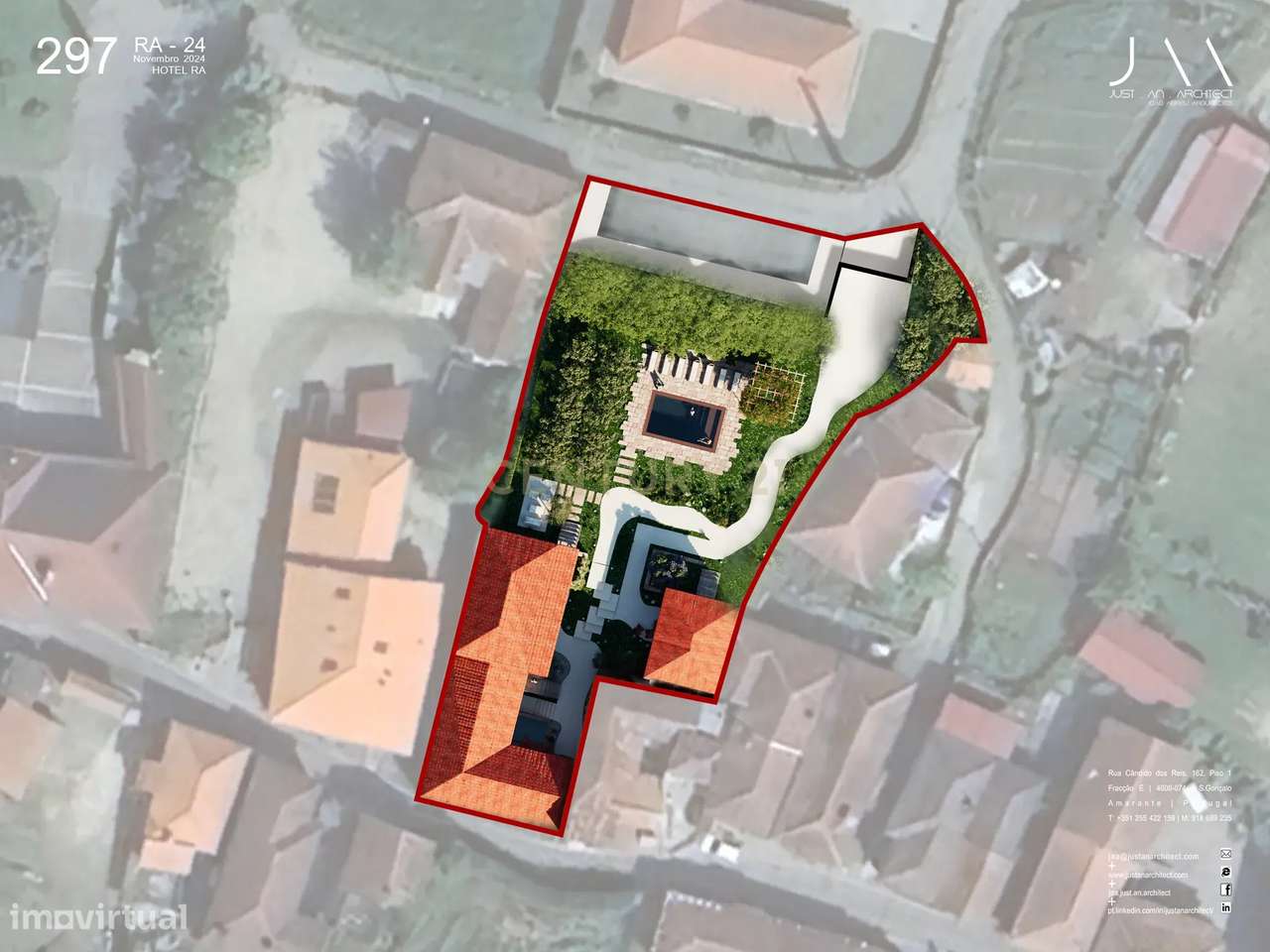 Moradia em pedra para reconstrução com projeto hoteleiro aprovado em A-24