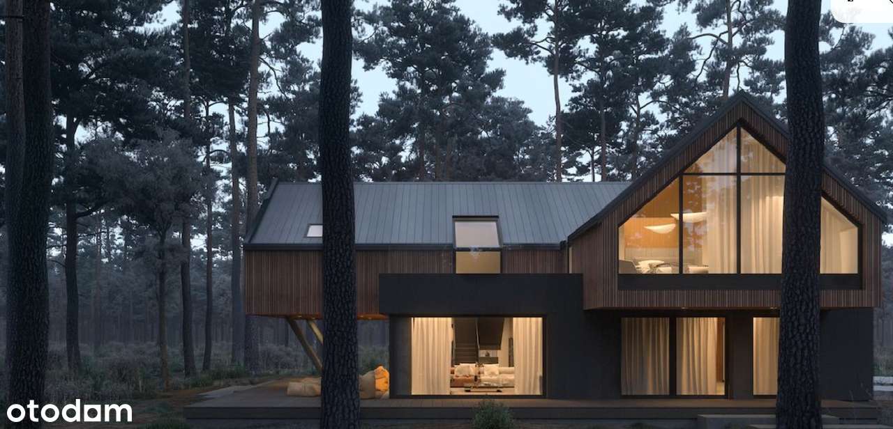 w lesie/WZ w trakcie/pod budowę domu jednorodzinnego/media - Pełny obrazek: 4/11