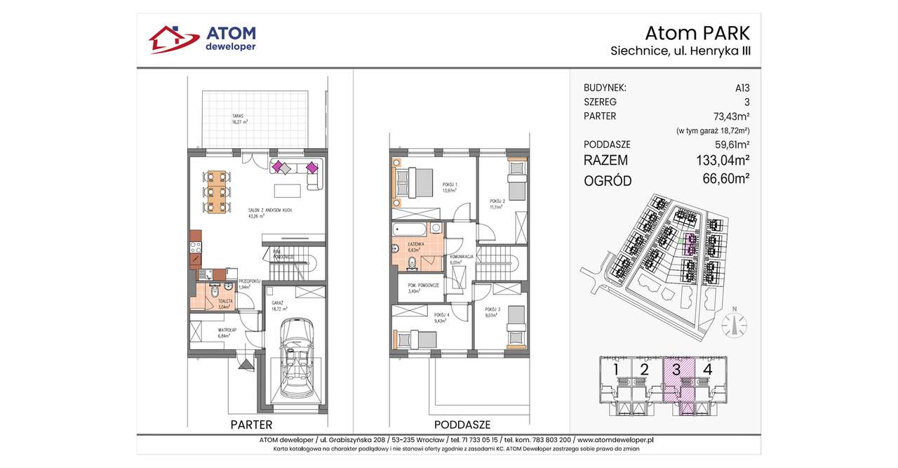 Atom Park | dom 5-pok. | A13/3 - Pełny obrazek: 2/7