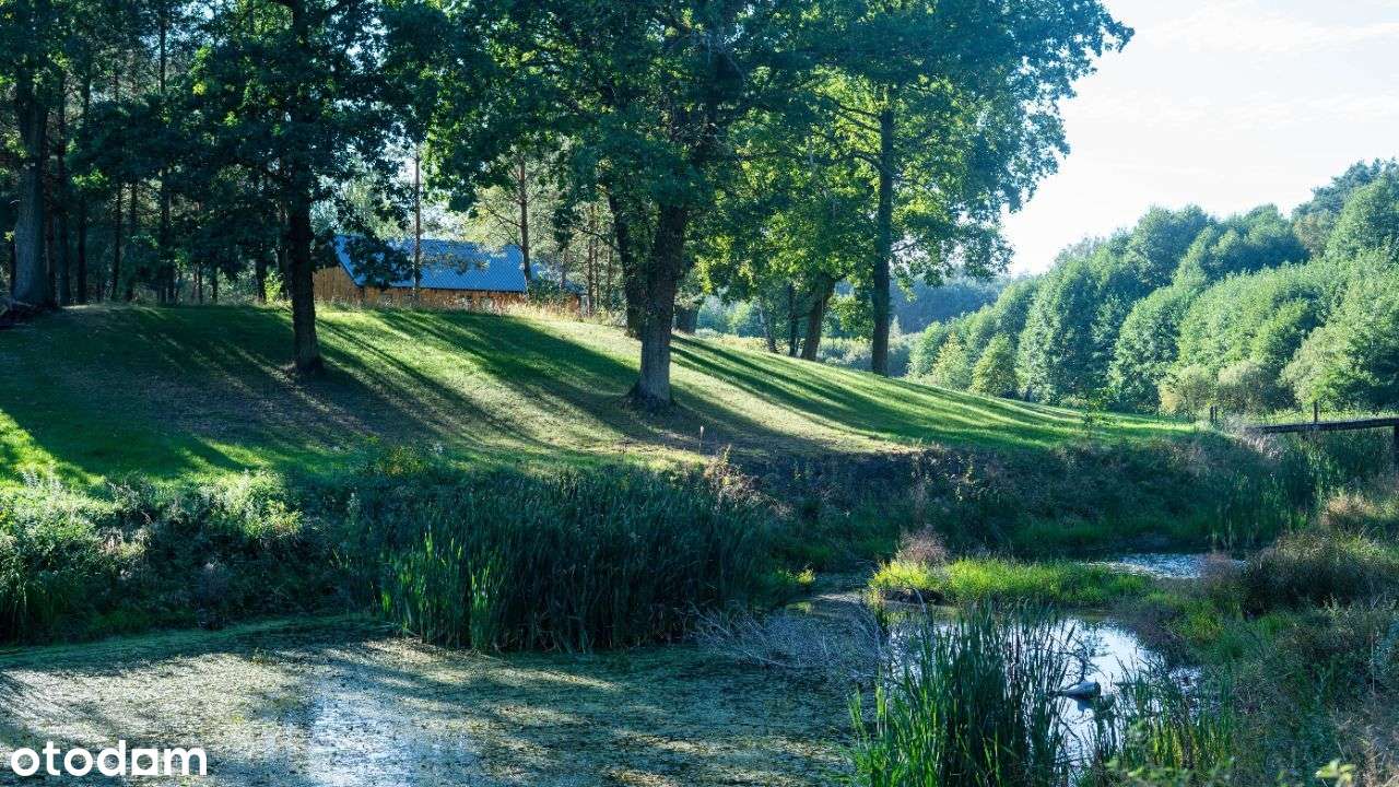 Działka na os. zamkniętym z rzeką, lasem i stawami - Pełny obrazek: 5/20