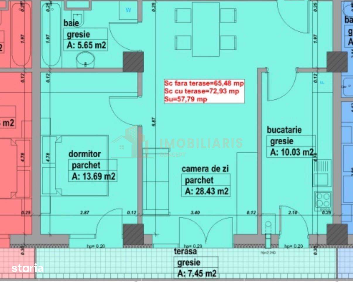 COMISION 0% !!! Apartament 2 camere, bloc nou, zona Republicii -  Poli-5
