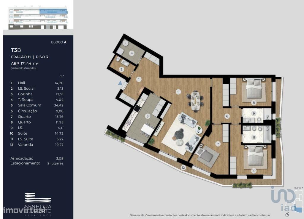 Apartamento T2 em Porto de 152,00 m2