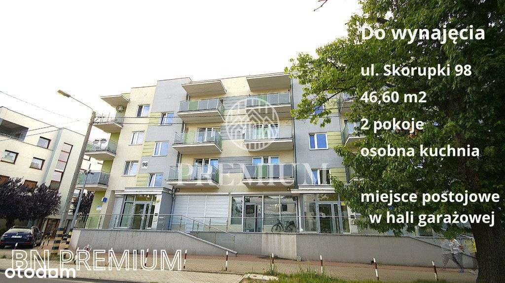 Skorupki 2pok + kuchnia 47m2 z garażem i komórką
