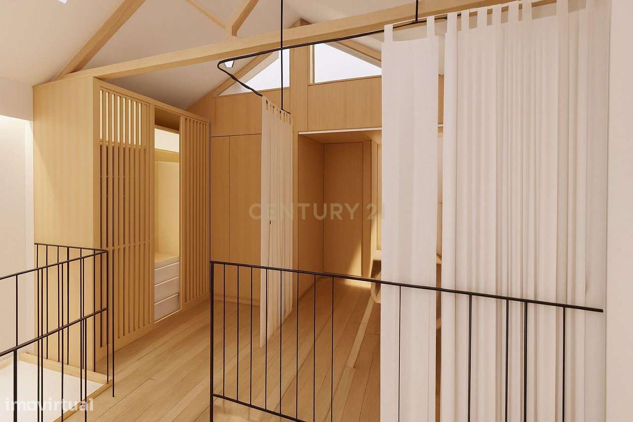 Moradia de Design T1+1 com Fachada em Pedra e Projeto Aprovado – Centr-5