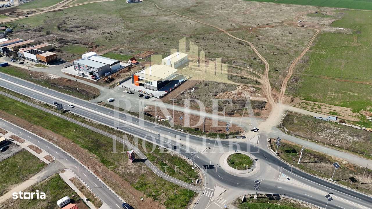 Teren 1053 mp  Servicii langa drum 4 benzi Giarmata-2