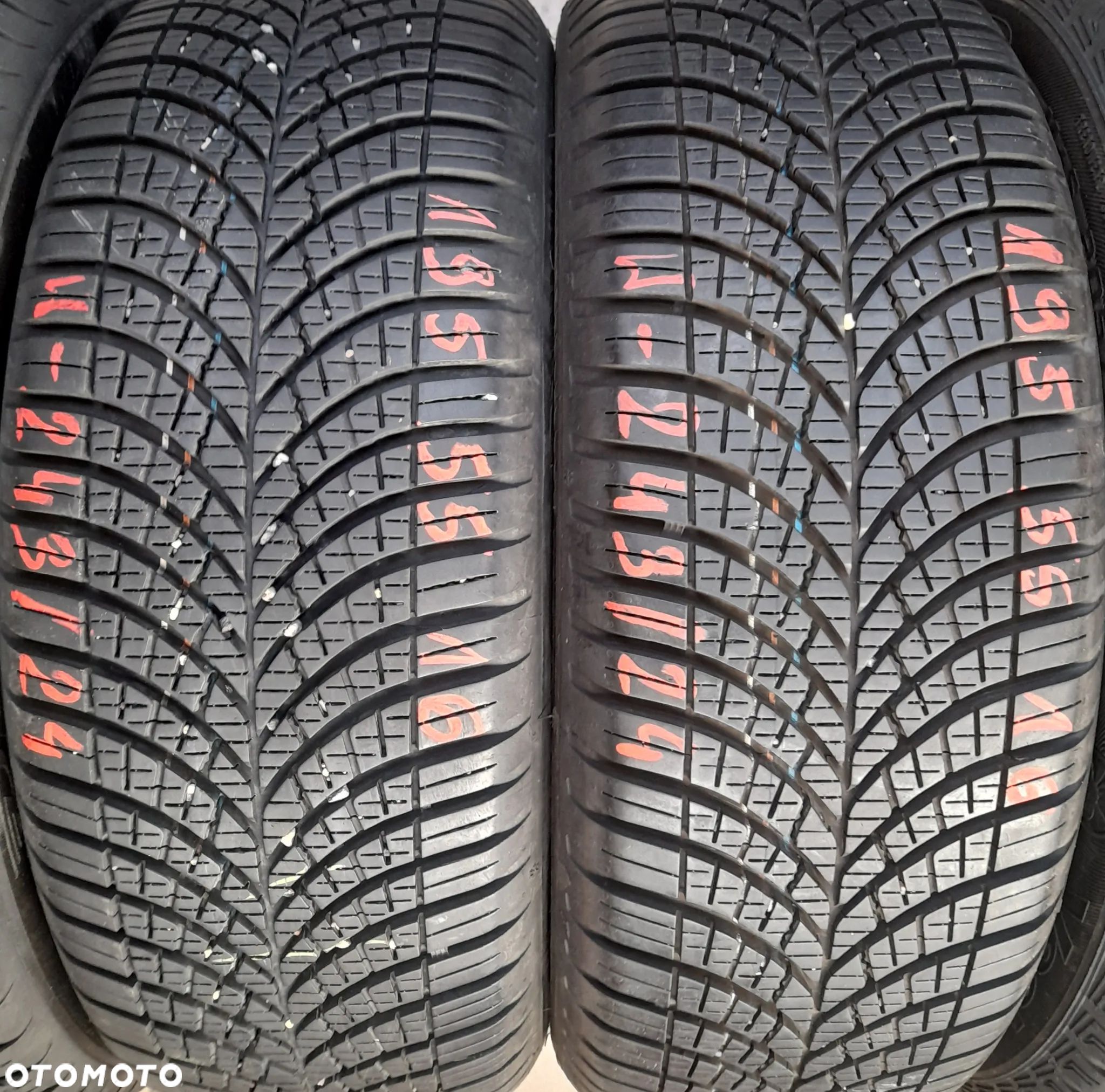 195/55r16 91H (W243/24)005 2szt 7mm G3 Vector4Seasons GOODYEAR 2021r CAŁOROCZNE - 1