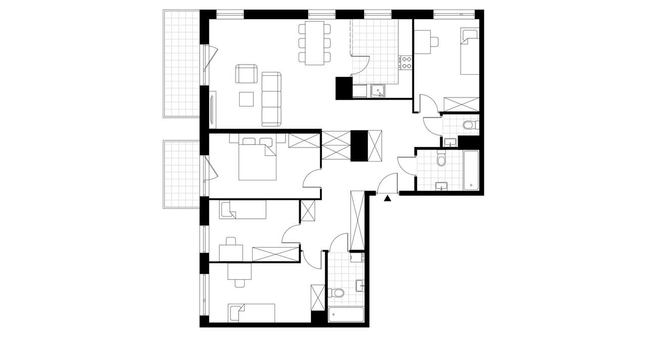 5-pokojowe mieszkanie 116m2 + balkon Bez Prowizji - Pełny obrazek: 3/7