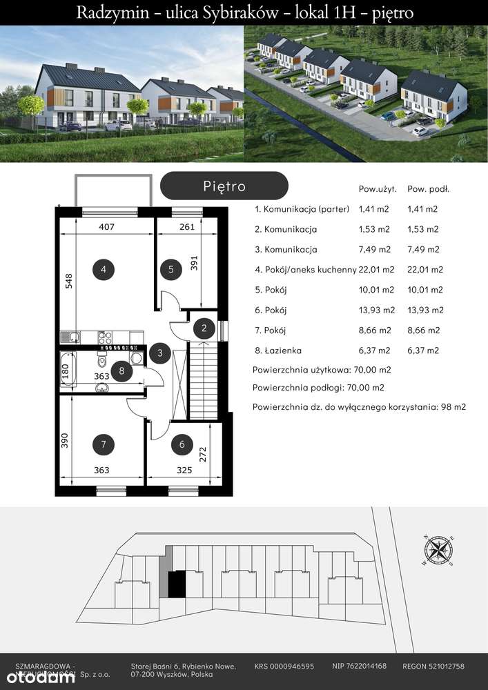 GOTOWE  mieszkanie  71.41 m2. Duży ogródek 110 m2 !!! - Pełny obrazek: 4/11
