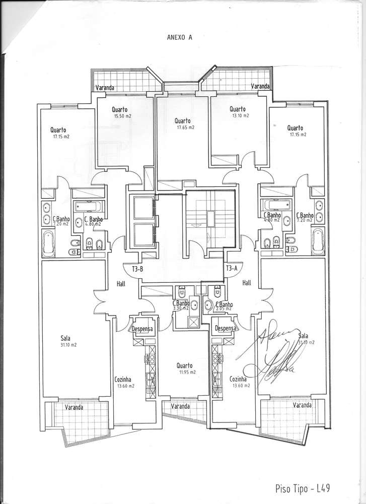 Apartamento 3 quartos, 3 WC, no centro dos Jardins da Parede, com vist-31