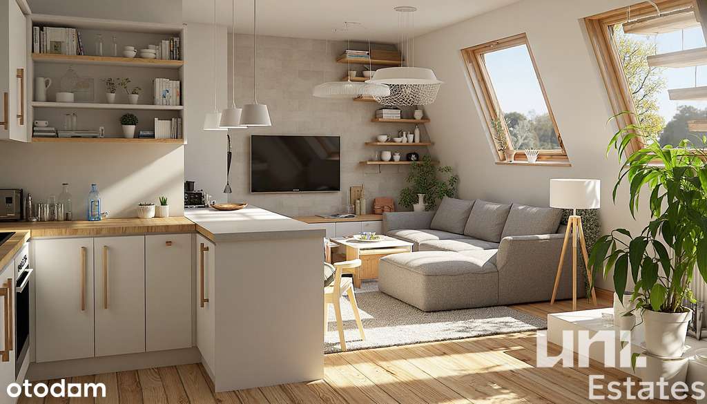 Kraków Centrum| Dwa Poziomy| Apartament z panoramą - Pełny obrazek: 4/19