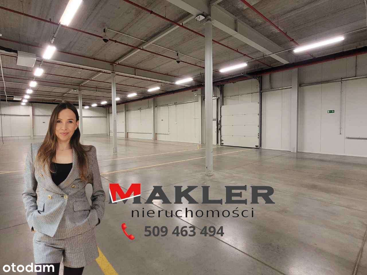 Magazyn 800m2 , rampa, bramy zerówki, plac, biura