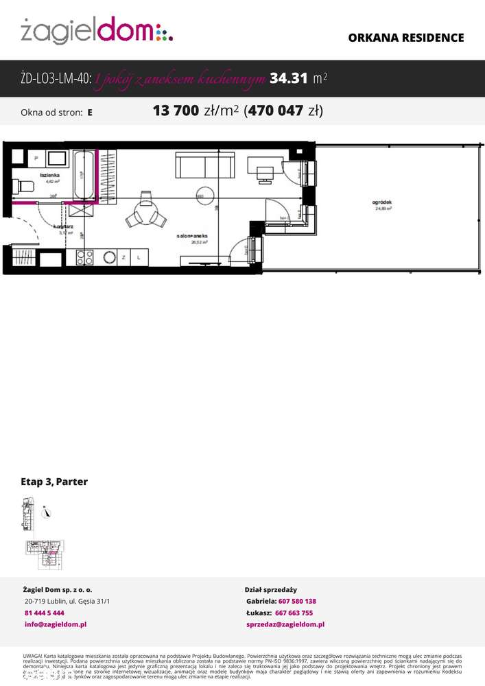 Orkana Residence 3 | mieszkanie 1-pok. | 0_40 - Pełny obrazek: 2/7