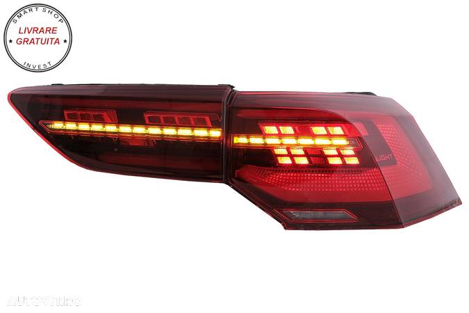 Stopuri Full LED VW Golf VIII Hatchback Mk8 MQB (2020-Up) cu Semnal Dinamic Secven- livrare gratuita - 10