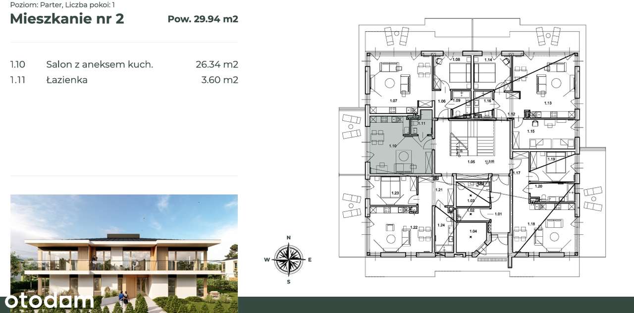 Nowoczesne apartamenty w Przytoku - spokój i przestrzeń .-7