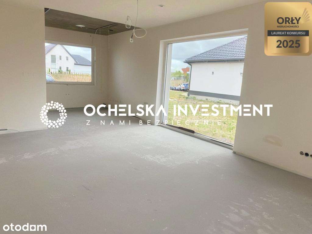 Dom parterowy 115m2 | do wykończenia | 4 pok.-7