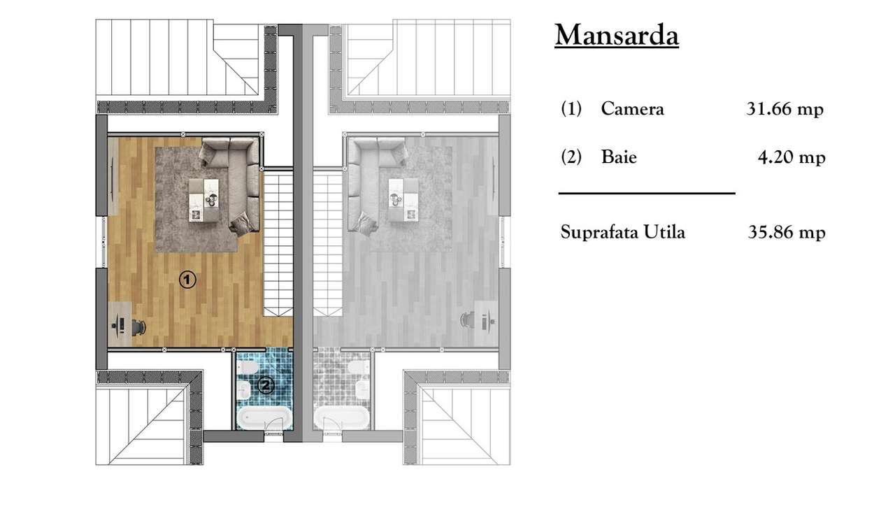 Casa Autumn – Duplex elegant și luminos în ansamblul BRIZA4Seasons-18
