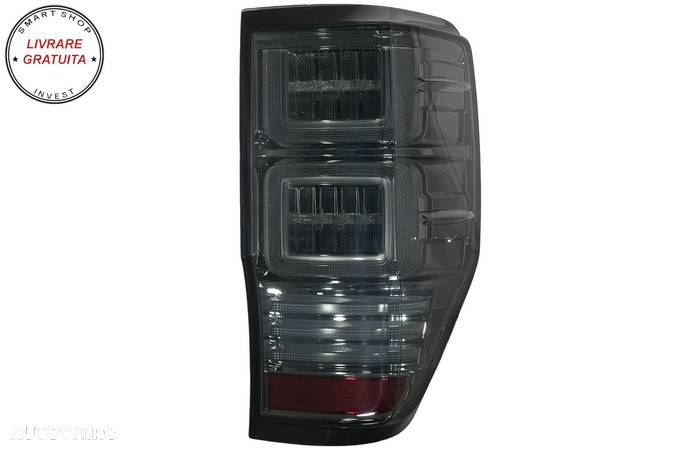 Stopuri LED Ford Ranger (2012-2018) Geam Fumuriu cu Semnal Dinamic- livrare gratuita - 2