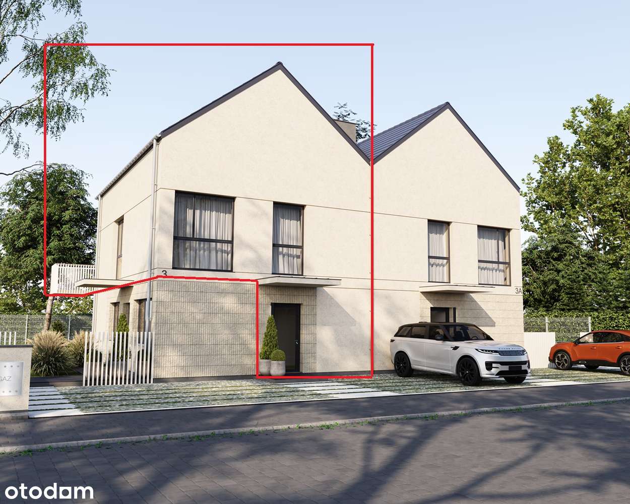 2 piętrowy apartament 117m2 z osobnym wejściem i balkonem Poznań - Pełny obrazek: 1/8