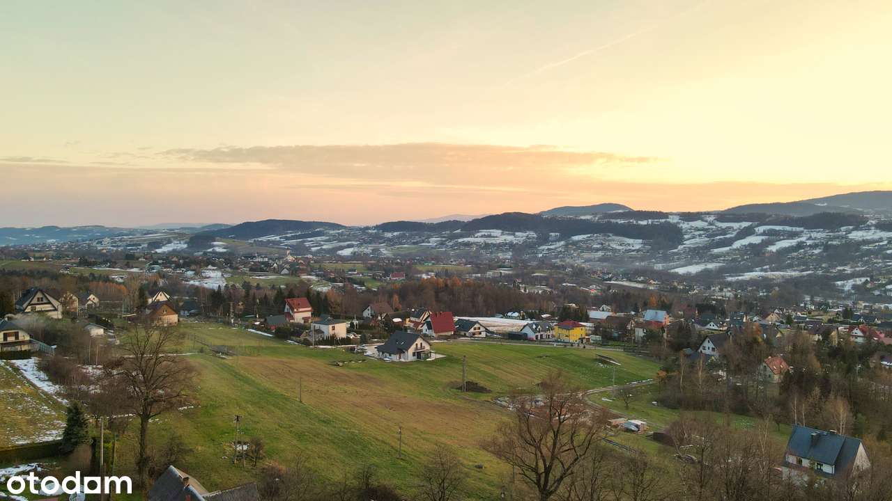 Limanowa, Bystra. Widokowa działka budowlana. Konkret pod budowę.-8