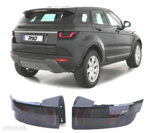 CONJUNTO DE FAROLINS PARA RANGE ROVER EVOQUE 11- COM INDICADORES LEDS DINÂMICOS FUMADOS - 1