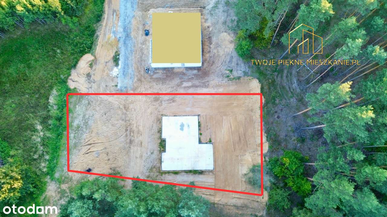 Działka 1550 m² z rozpoczętą budową domu parterowego | Świdnica-1