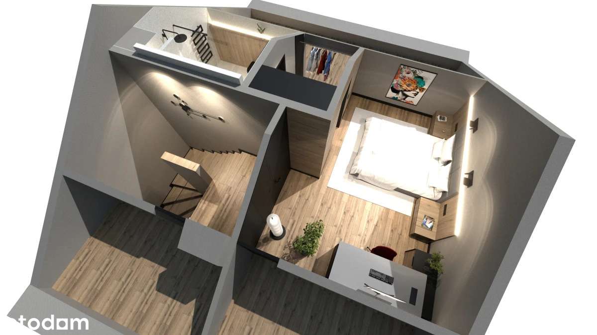 4 pokoje | 3 łazienki | Balkon | 2 miejsca postojowe | Bez PCC-6