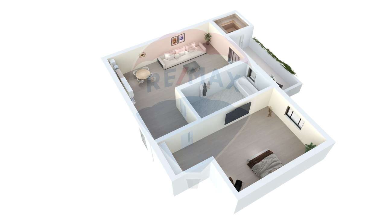 Apartament 2 camere, zonă liniștită - Imagine principală: 3/4