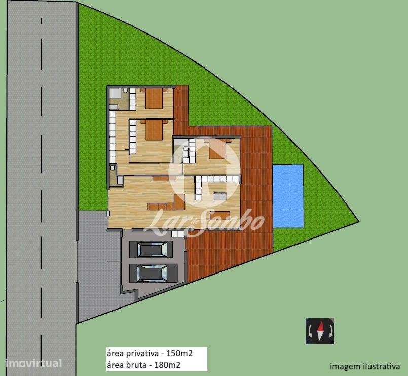Terreno com 495m2 para construção de Moradia térrea,  Balazar, Póvo... - Grande imagem: 2/8