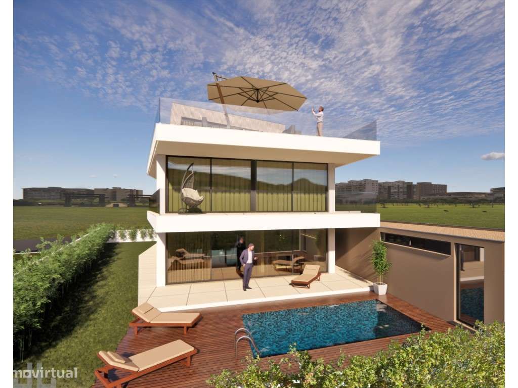 Moradia Independente T3+1 de Luxo c/ Piscina e Vista Mar | Aguda, V...-5
