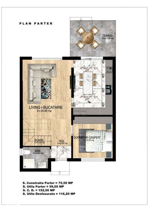 Vanzare Vila Individuala-Cristalului /dormitor parter/id nr 55-5