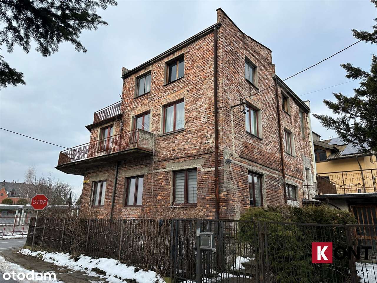 Łagiewniki/ działka 1296 m2/ kamienica/ 2 garaże-4