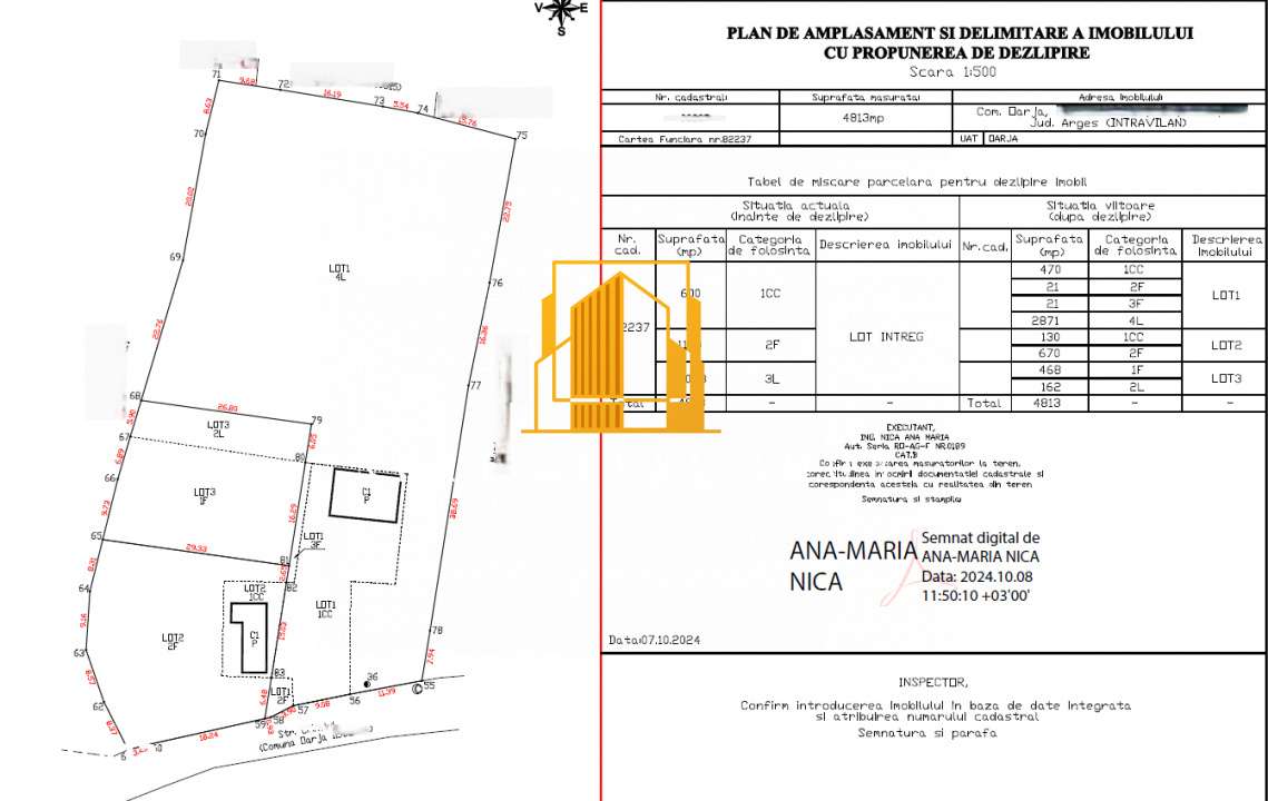 Teren Oarja – toate utilitatile, ideal pentru casa! - Imagine principală: 2/2