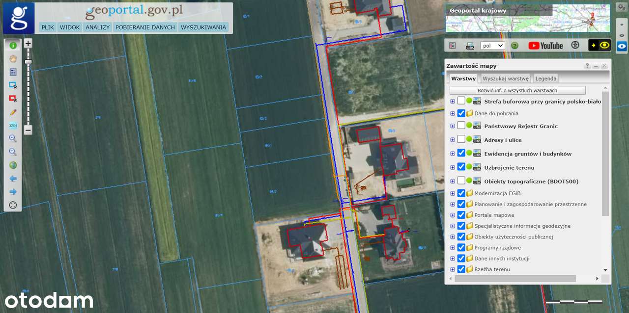 Działka budowlana z warunkami zabudowy - Marynin, gm. Konopnica - Pełny obrazek: 4/4