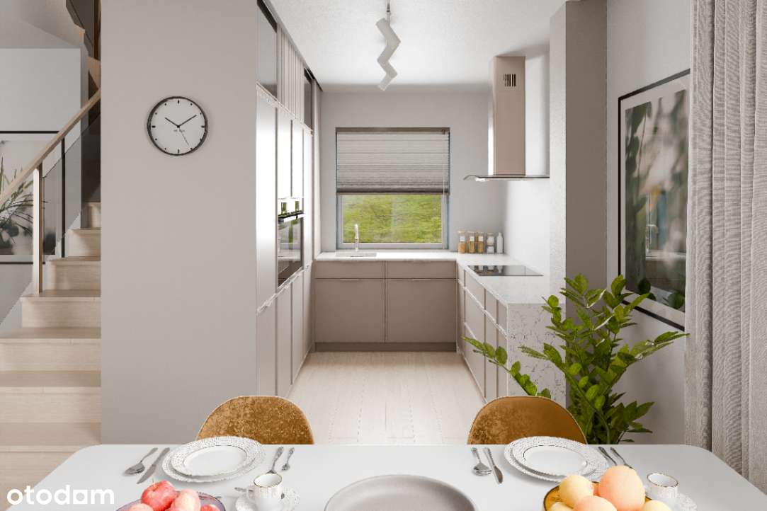 Nowy dom 89 m² z ogrodem | 4 pokoje | pompa ciepła | okolice Wrocławia