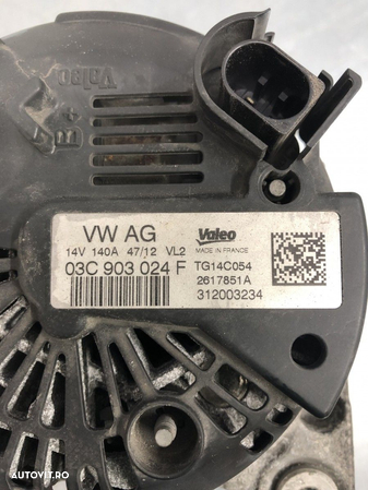 Alternator Volkswagen Passat  B7 Variant 1.4 TSI EcoFuel DSG Automat, 150cp - 2