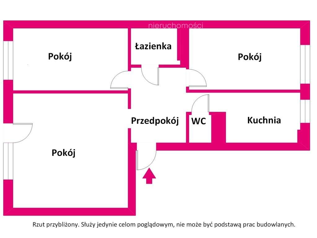 3 pokojowe mieszkanie na grunwaldzie plus garaż - Pełny obrazek: 5/12