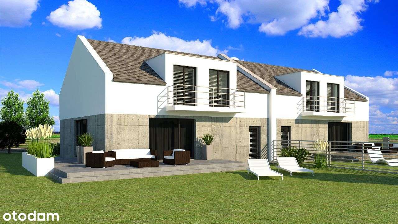 Bliźniak w cichej, spokojnej okolicy - duży ogród-6