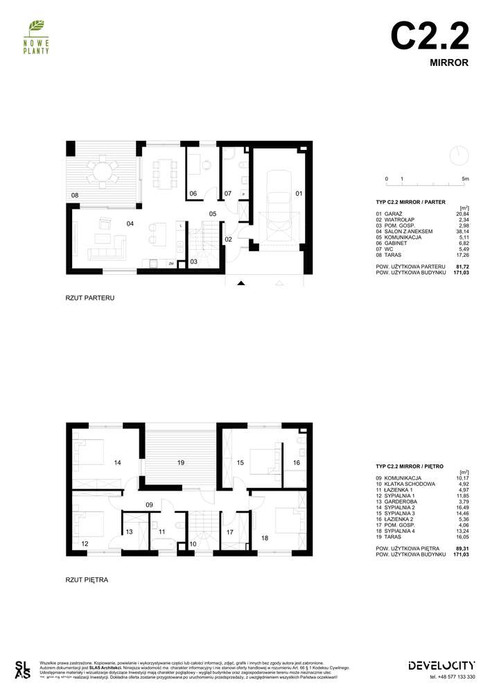 Nowe Planty | 4-pok. dom z dużym ogrodem C2-12 - Pełny obrazek: 2/7