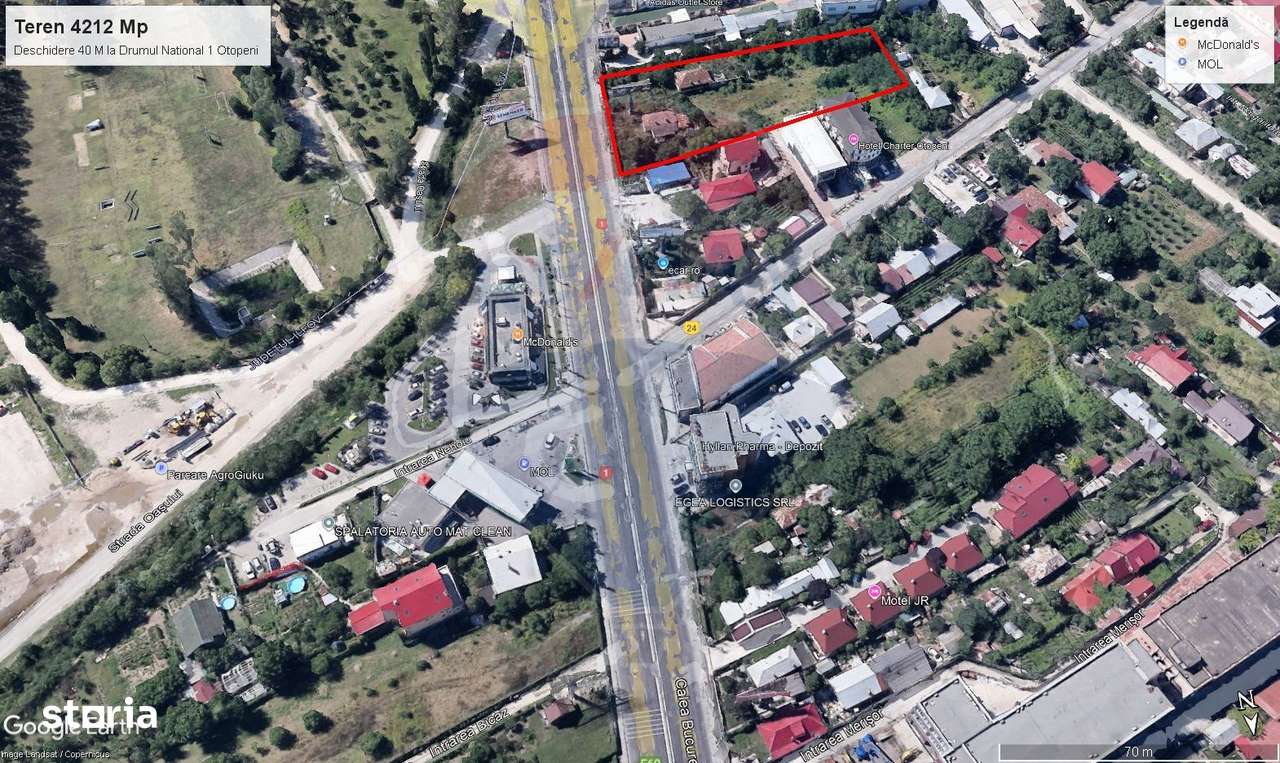 Teren de inchiriat Otopeni – 4212 mp cu deschidere 50 m la DN1 - Imagine principală: 4/8