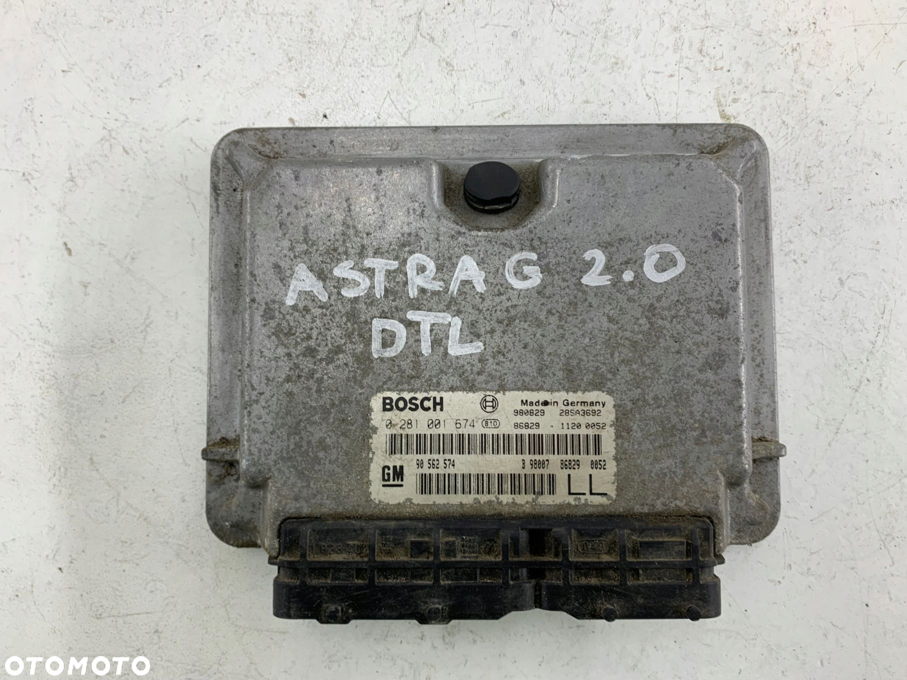 OPEL ASTRA II G 2.0 DTL STEROWNIK SILNIKA 90562574 - 3