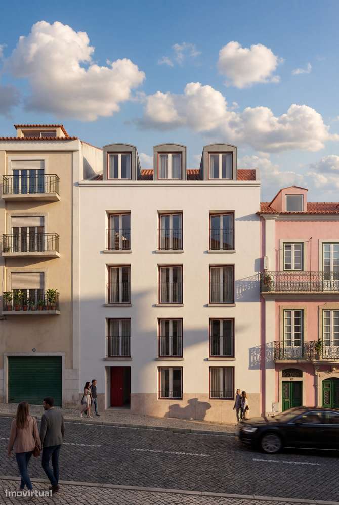 Vista rio e dois pisos para viver Lisboa | T2 Duplex em Sta. Apolónia-4