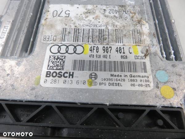 STEROWNIK AUDI A6 (4F2, C6) 3.0 TDI quattro - ASB 4F0907401C 0281013610 - 6