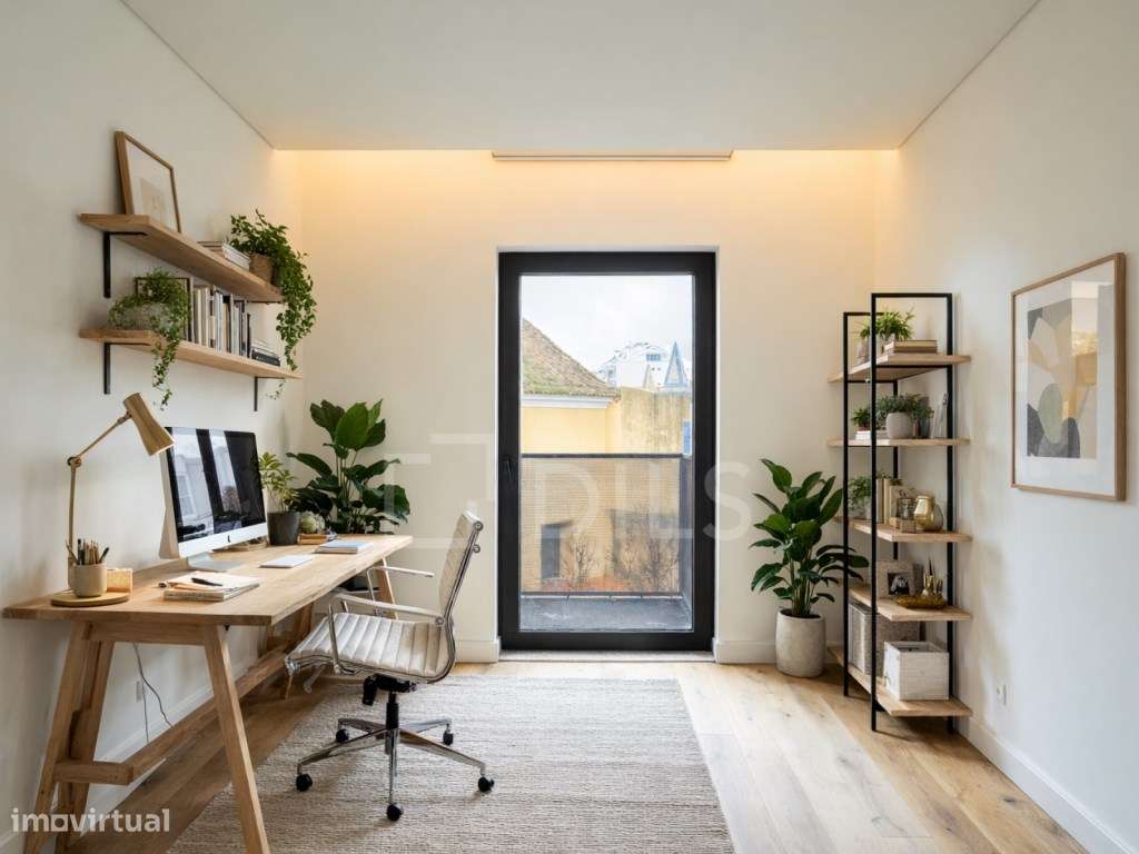 Apartamento T4 novo, com vista rio, varanda e estacionamento em Belém - Grande imagem: 2/69