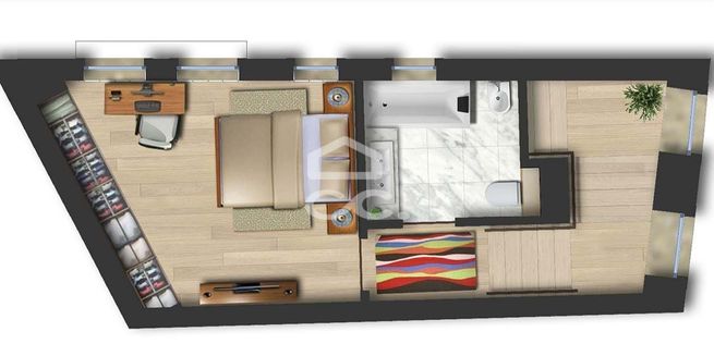 Apartamento T2 Triplex  equipado no centro de Coimbra.-10