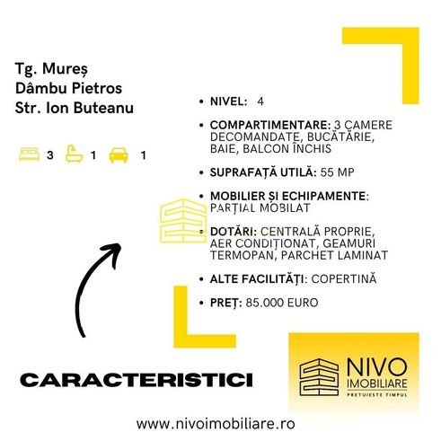 Apartament 3 camere - Tg. Mureș - Dâmbu Pietros - Str. Ion Buteanu-13