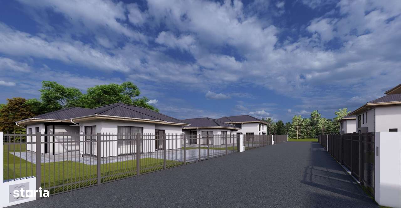 Casa la cheie 4 camere,120 mp,512 mp teren,cu gard si pavaj-1