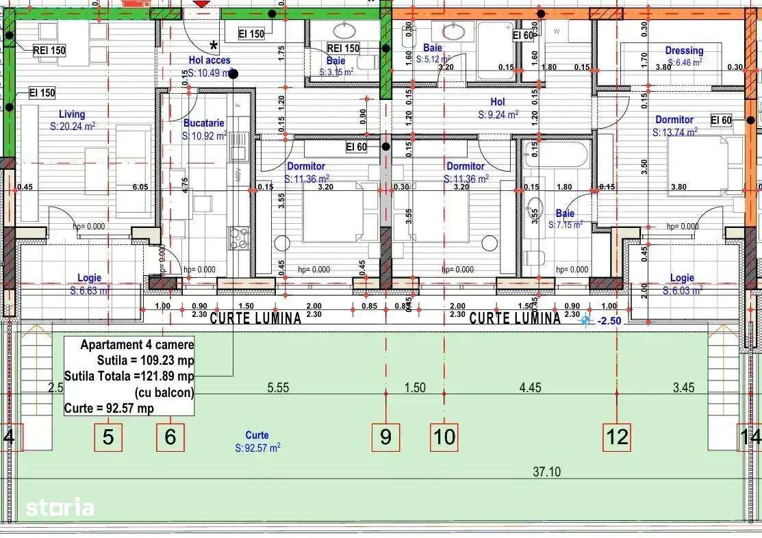 Apartament 4 camere / 3 bai / gradina 93mp / Metrou 1 Decembrie 1918 - Imagine principală: 4/20