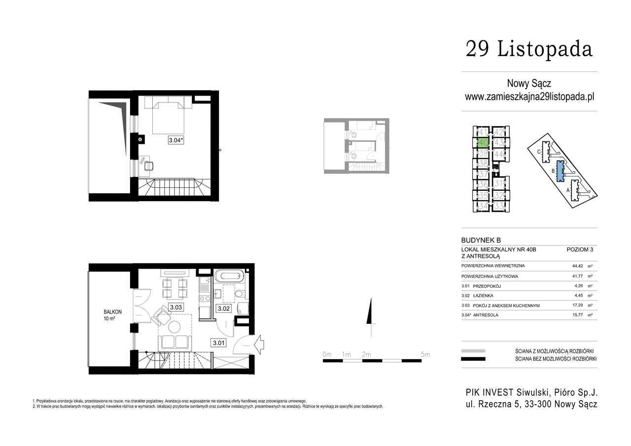 29 Listopada | mieszkanie B40 - Pełny obrazek: 2/8